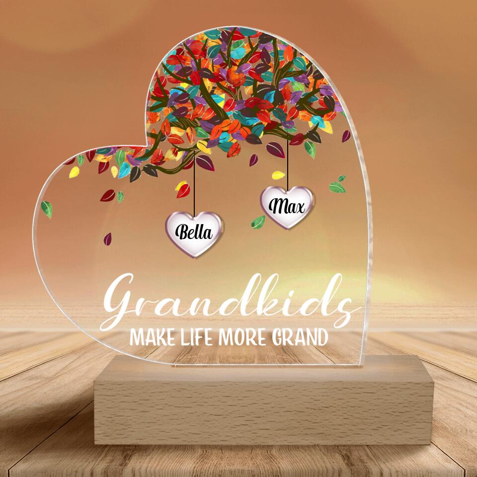 Grandkids Make Life More Grand - Personalized Acrylic Night Light