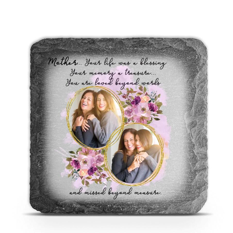 Memorial Your Life Was A Blessing - Personalized Memorial Stone