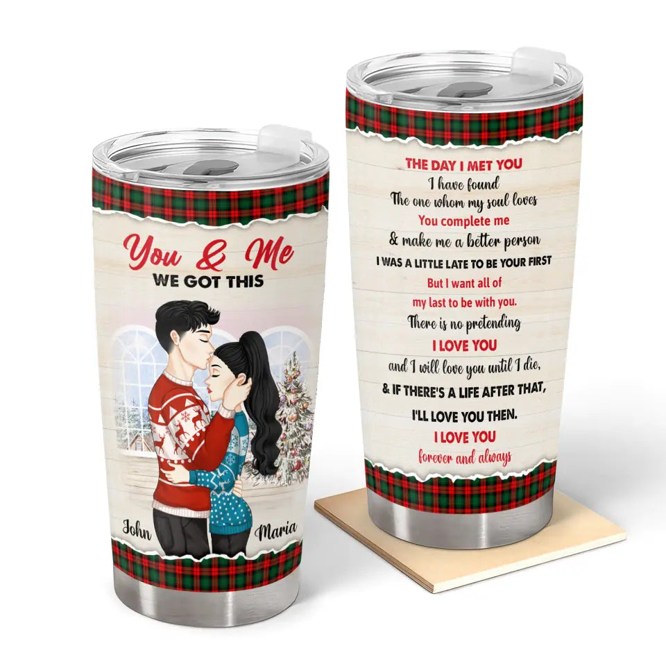 The Day I Met You - Personalized Tumbler, Christmas Gift For Couple, Husband and Wife