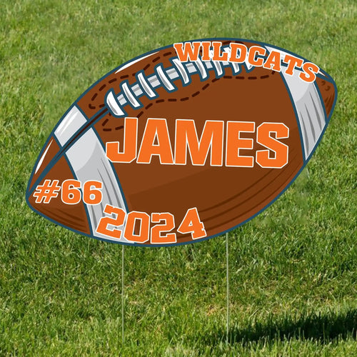 Custom Football Seasons - Personalized Yard Sign Custom Shape, Football Fan Gift, Gift for Football Player - YS51YV