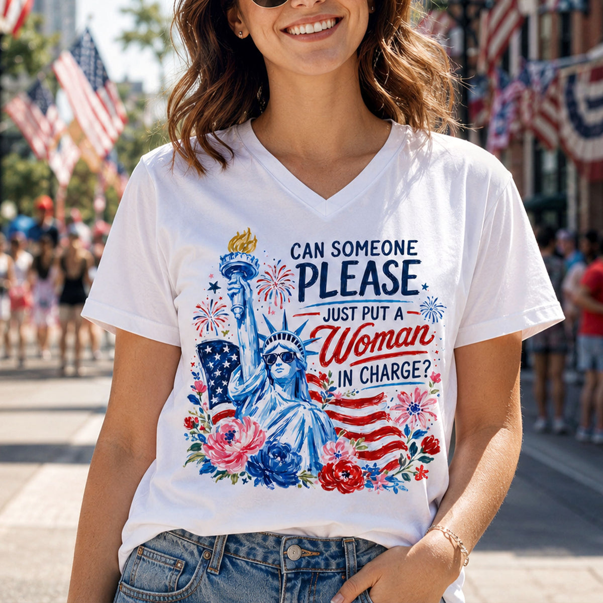 Feminist 4th of July 50th Anniversary Shirt America 250th Liberal Patriotic Shirt