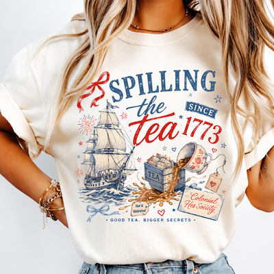 Vintage America 250 Shirt, Spilling The Tea Since 1773 Tee, Patriotic Independence Day Shirt