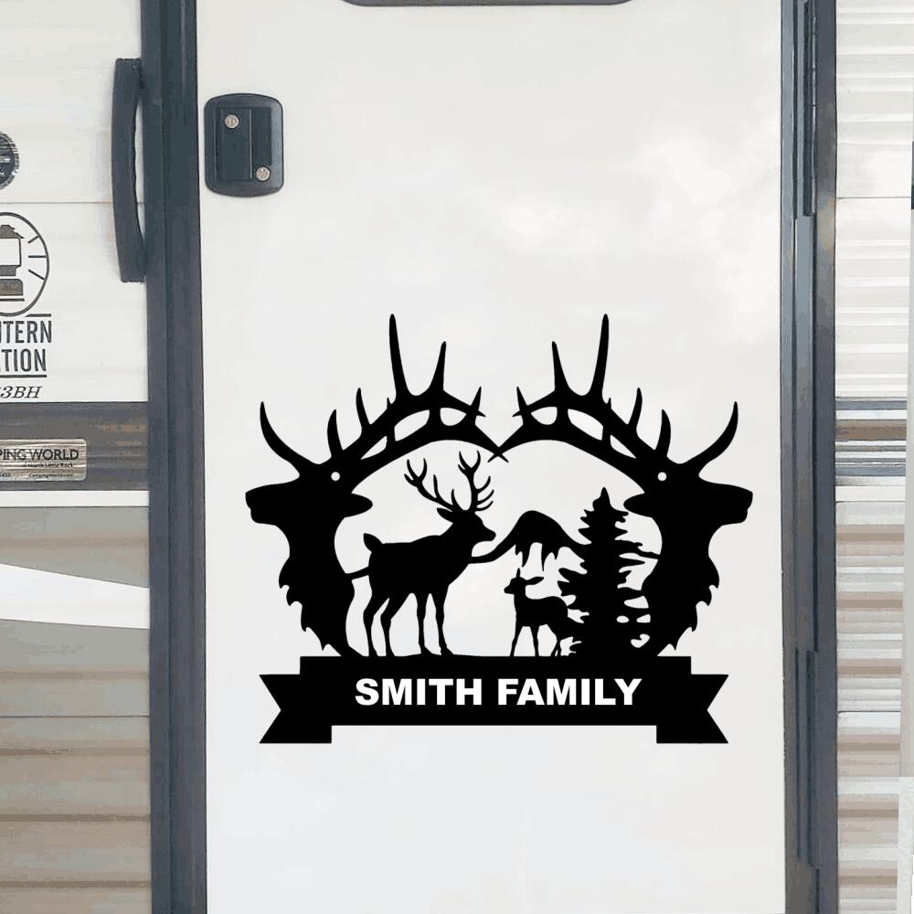 Personalized Camping Decal, Camping Sticker