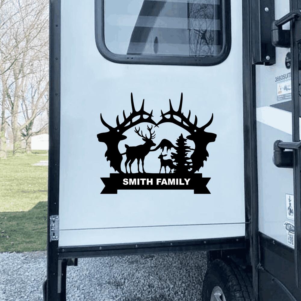 Personalized Camping Decal, Camping Sticker