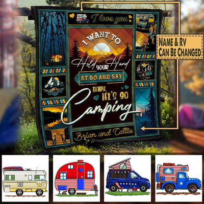 I Want To Hold Your Hand - Personalized Quilt