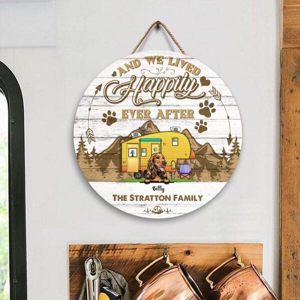 And We Lived Happily Ever After, Personalized Wooden Sign