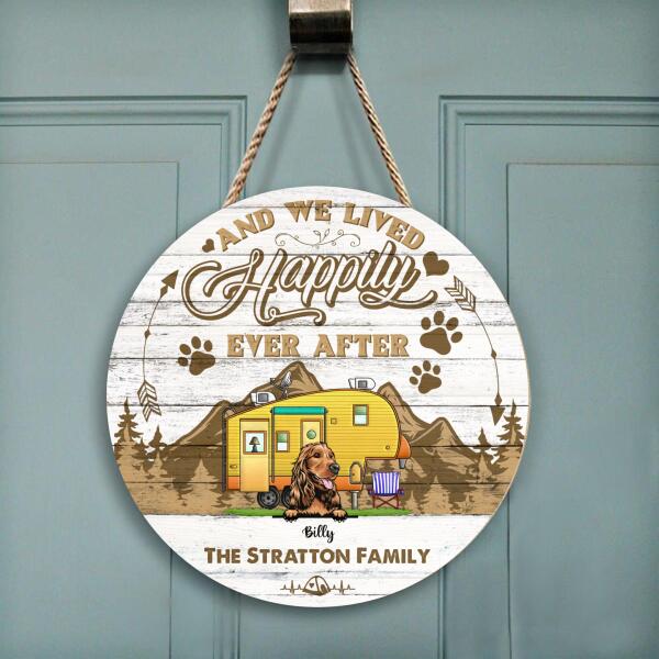 And We Lived Happily Ever After, Personalized Wooden Sign