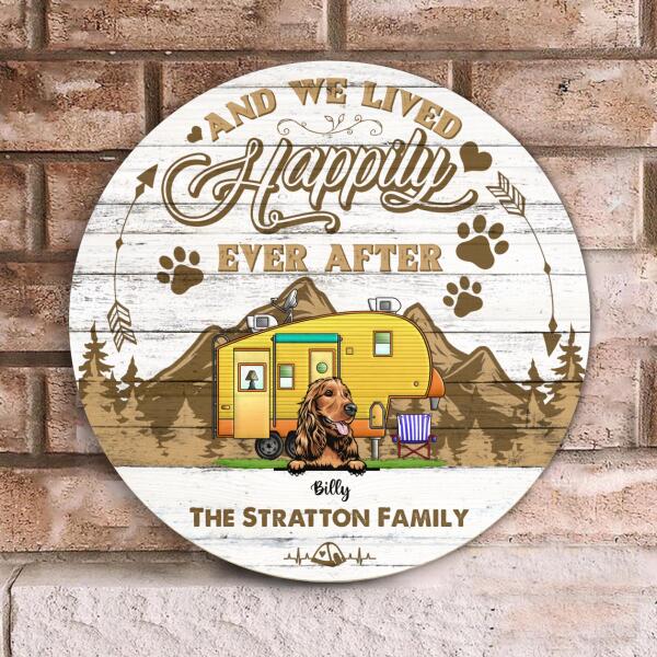 And We Lived Happily Ever After, Personalized Wooden Sign