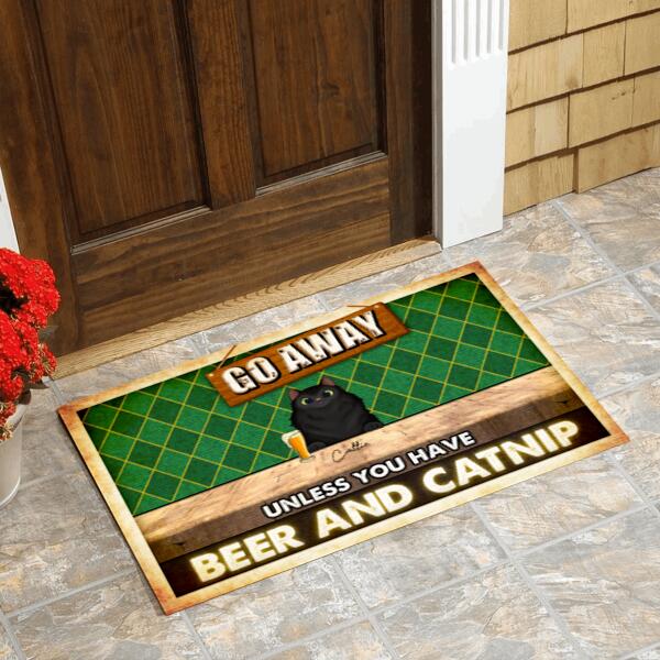 Go Away Unless You Have Beer And Catnip - Doormat