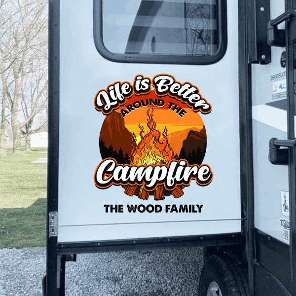 Life Is Better Around Campfire Decal