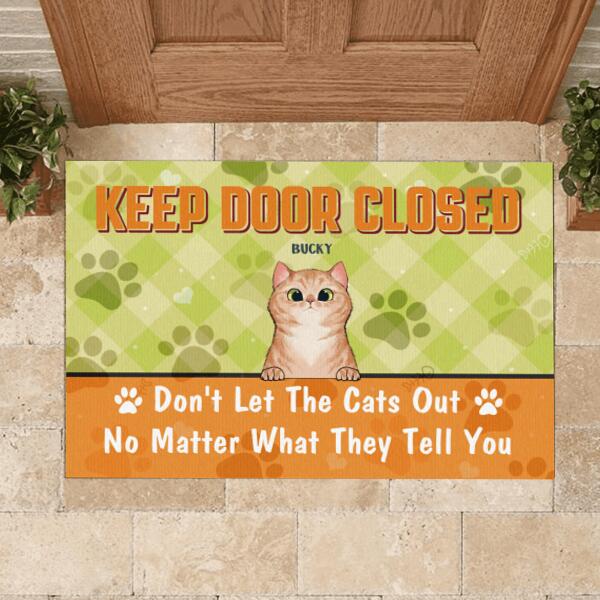 Keep The Door, Personalized Doormat, Gift For Dog Lovers