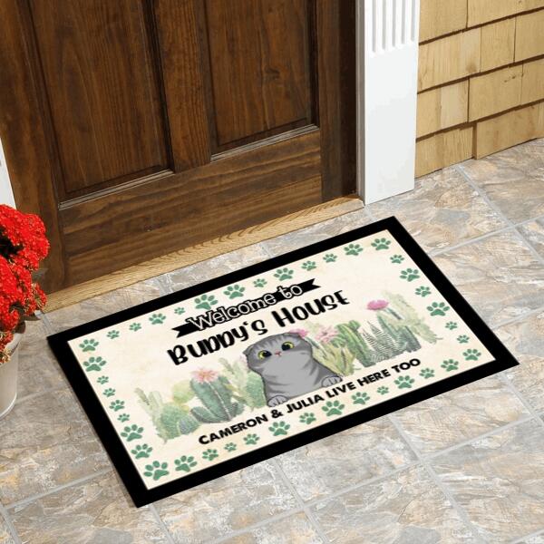 Welcome To Cat House - Personalized Doormat