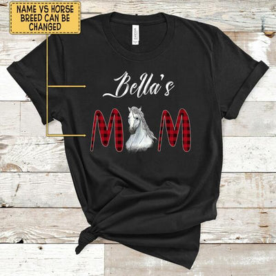 Horse Mom - Personalized Ladies T-Shirt
