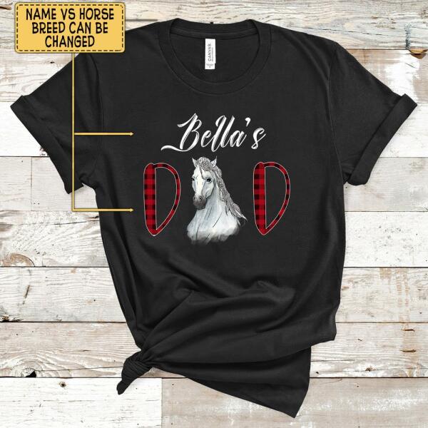 Horses Dad - Personalized T-Shirt, Gift For Horse Lovers