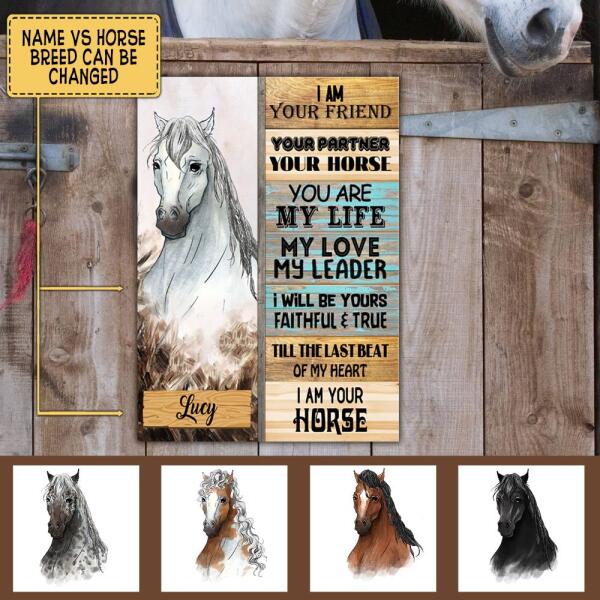 I&#39;m Your Horse - Personalized Metal Sign, Gift For Horse Lovers