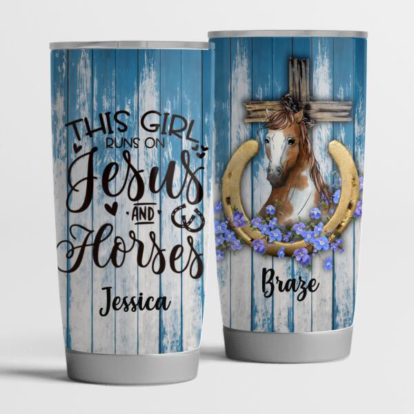 This Girl Runs On Jesus And Horses - Tumbler
