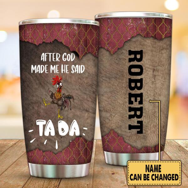 He Said Tada - Personalized  Tumbler