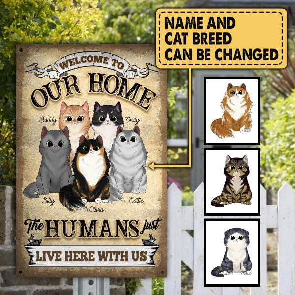 Welcome To Our Home - Personalized Metal sign