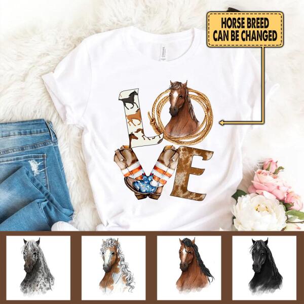 Love Horse - Personalized  T-shirt