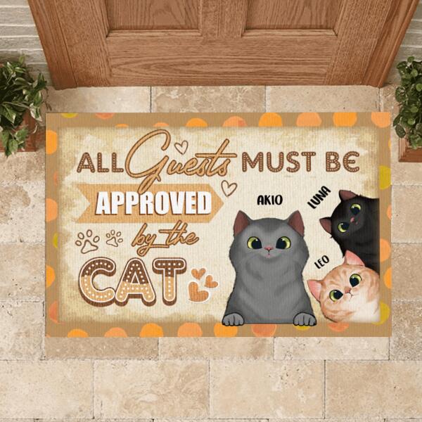 All Guest Must Be Approved By The Cat - Doormat