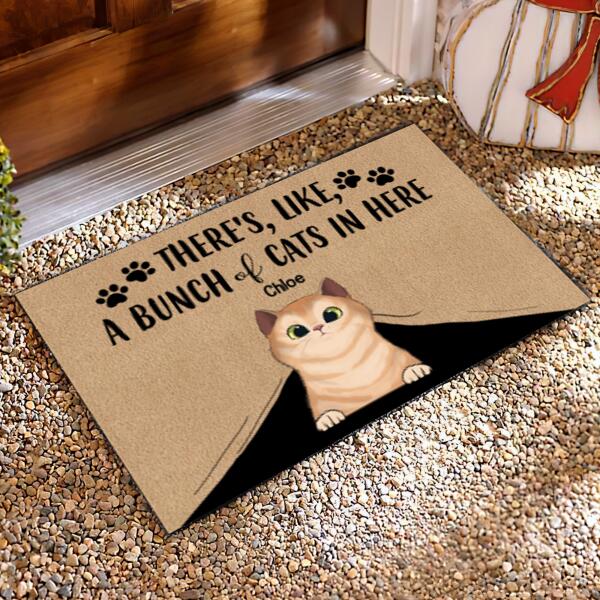 There's, Like A Bunch Of Cats In Here - Doormat
