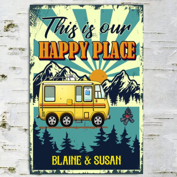 This Is Our Happy Place - Metal Sign
