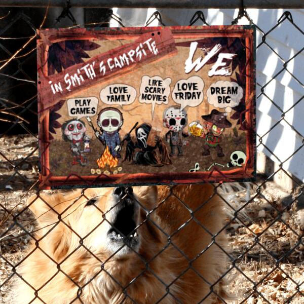 Scary & Funny - Metal Sign For Camper