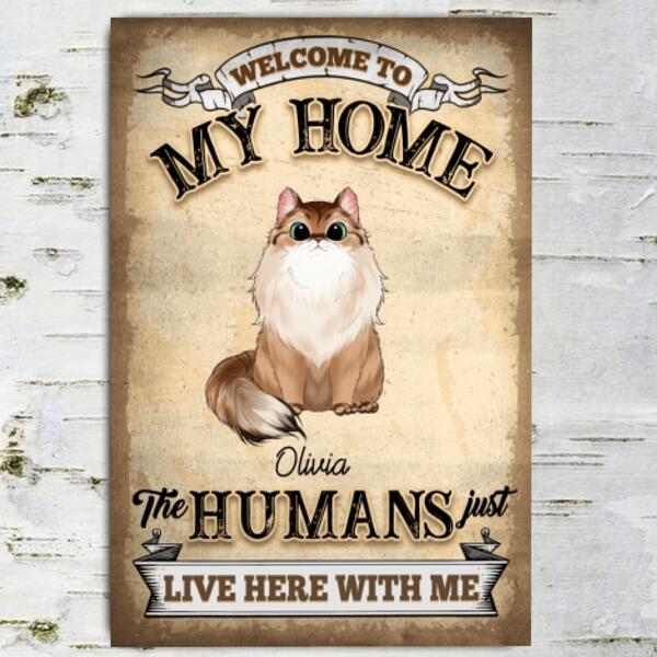 Welcome To Our Home - Personalized Metal sign