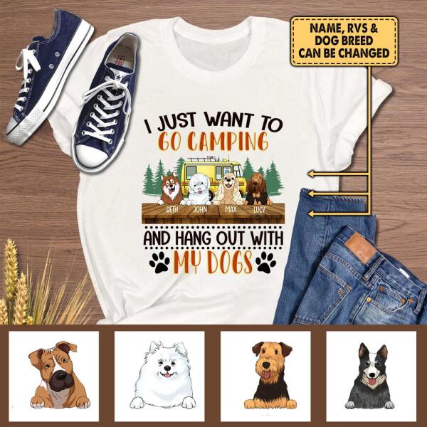 I Just Want To Go Camping - Personalized T-shirt