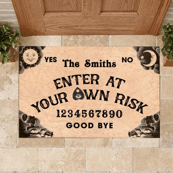 Ouija Board Halloween Style - Personalized Doormat