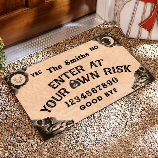 Ouija Board Halloween Style - Personalized Doormat