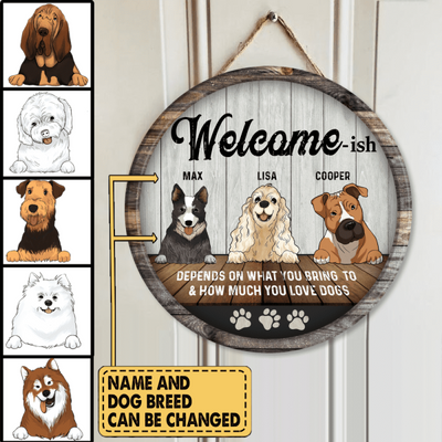 Welcome -ISH - Personalized Wooden Doorsign