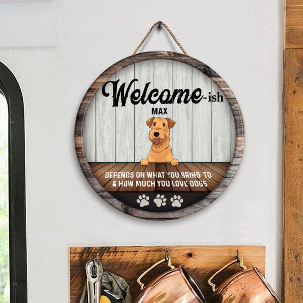 Welcome -ISH - Personalized Wooden Doorsign