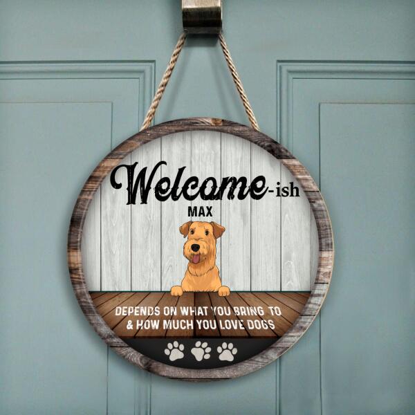 Welcome -ISH - Personalized Wooden Doorsign