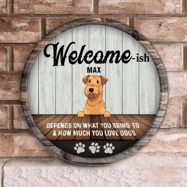 Welcome -ISH - Personalized Wooden Doorsign