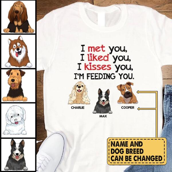 I Met You...I&#39;m Feedding You - Personalized T-shirt