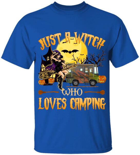 Just A Witch Who Loves Camping - Personalized T-Shirt