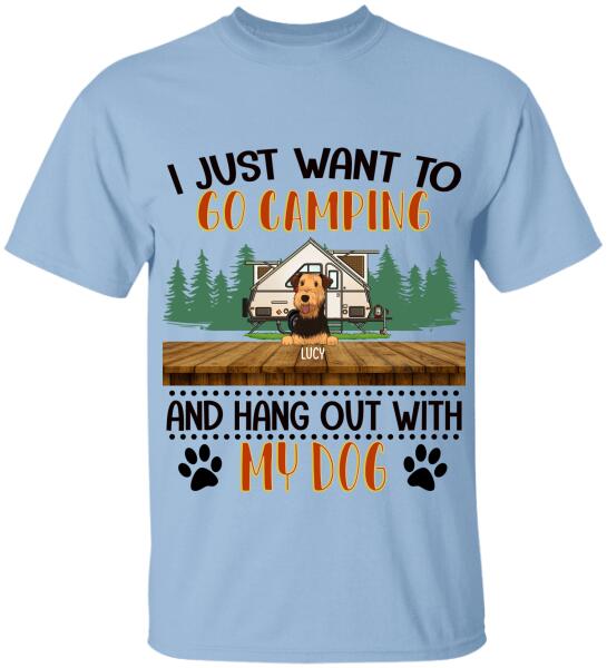 I Just Want To Go Camping - Personalized T-shirt
