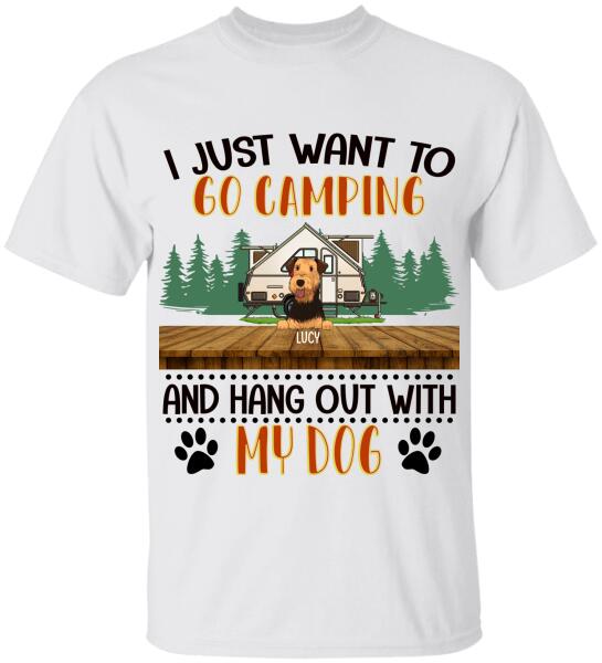 I Just Want To Go Camping - Personalized T-shirt