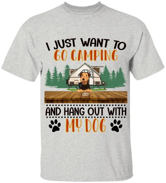 I Just Want To Go Camping - Personalized T-shirt