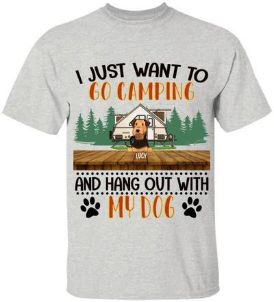 I Just Want To Go Camping - Personalized T-shirt