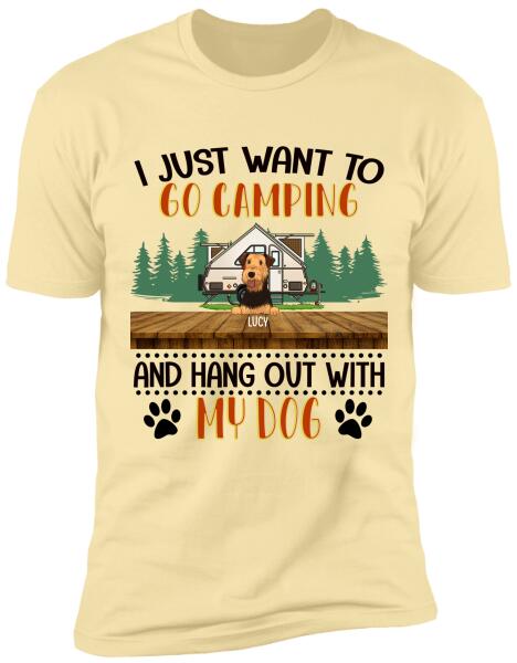 I Just Want To Go Camping - Personalized T-shirt