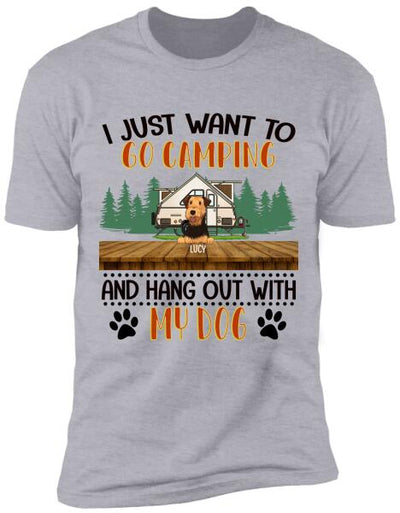 I Just Want To Go Camping - Personalized T-shirt