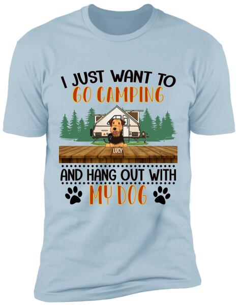 I Just Want To Go Camping - Personalized T-shirt