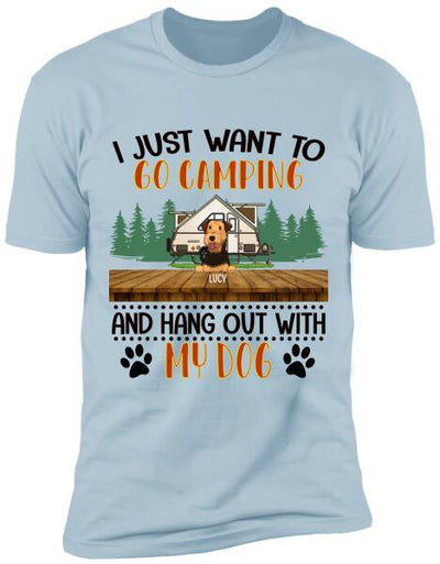 I Just Want To Go Camping - Personalized T-shirt
