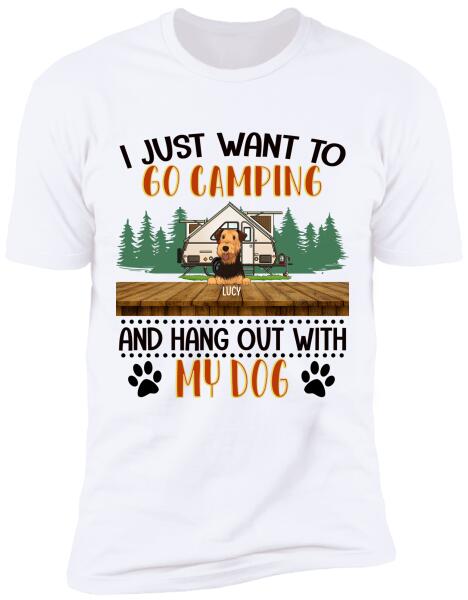I Just Want To Go Camping - Personalized T-shirt