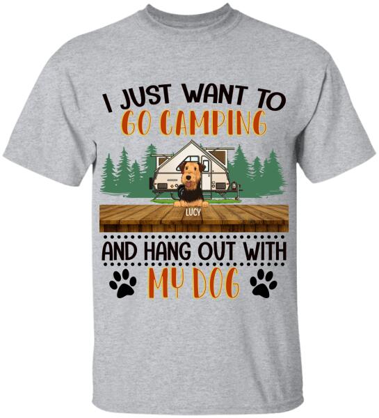 I Just Want To Go Camping - Personalized T-shirt