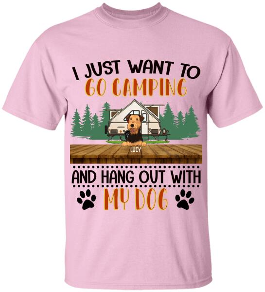 I Just Want To Go Camping - Personalized T-shirt