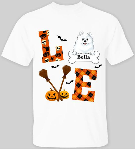Love Dog Halloween Style - Personalized T-shirt