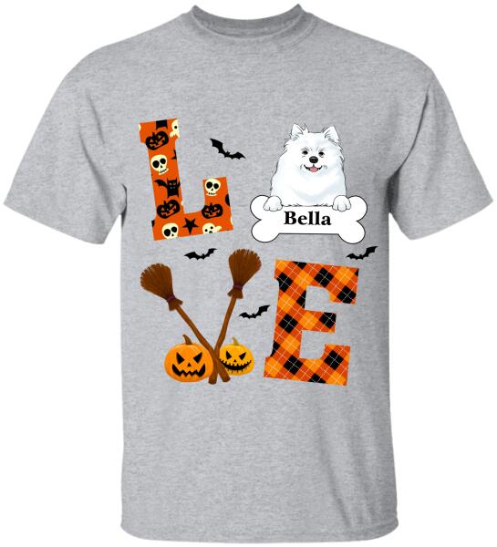Love Dog Halloween Style - Personalized T-shirt